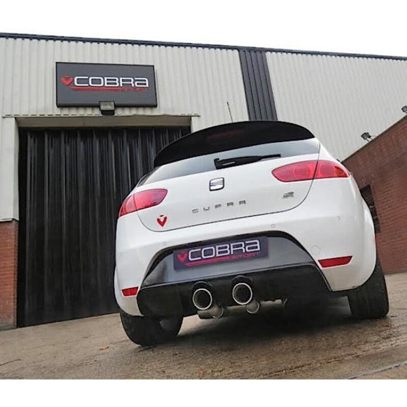 Linea di Scarico Completa "Turboback" Cobra per Seat Leon Cupra R 1P 2.0L TFSI (10-12)
