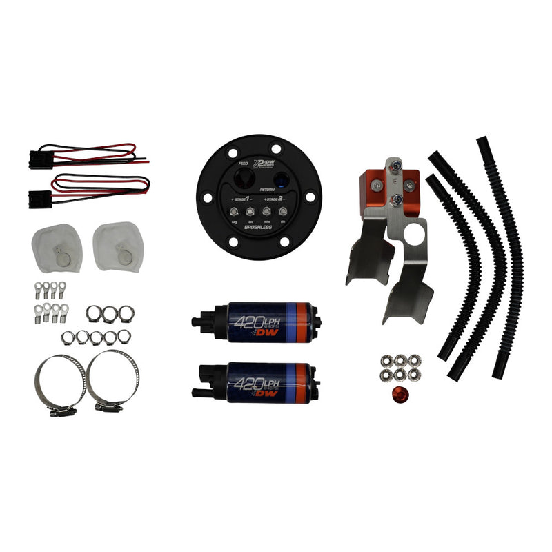 Carica immagine in Galleria Viewer, Supporto Doppia Pompa Benzina Deatschwerks X2 per Honda Civic (92-00) &amp; Integra (94-01)
