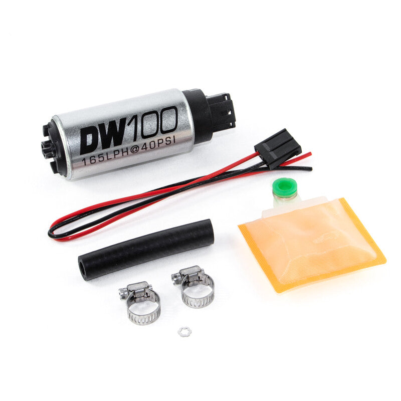 Pompa Benzina Deatschwerks DW100 165 L/h E85, Kit di Installazione Universale