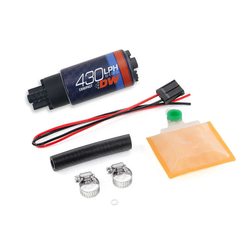 Pompa Benzina Deatschwerks DW430C 430 L/h E85, Kit di Installazione Universale