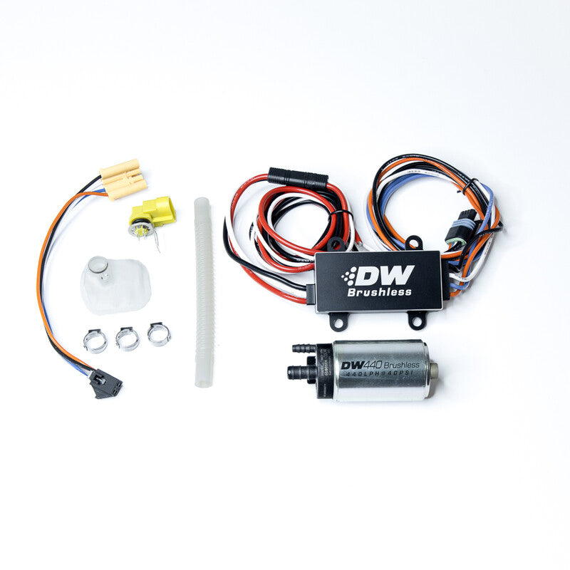 Pompa Benzina Deatschwerks DW440 440 L/h E85 con Centralina C102 per Mazda RX-8 & Nissan 370Z