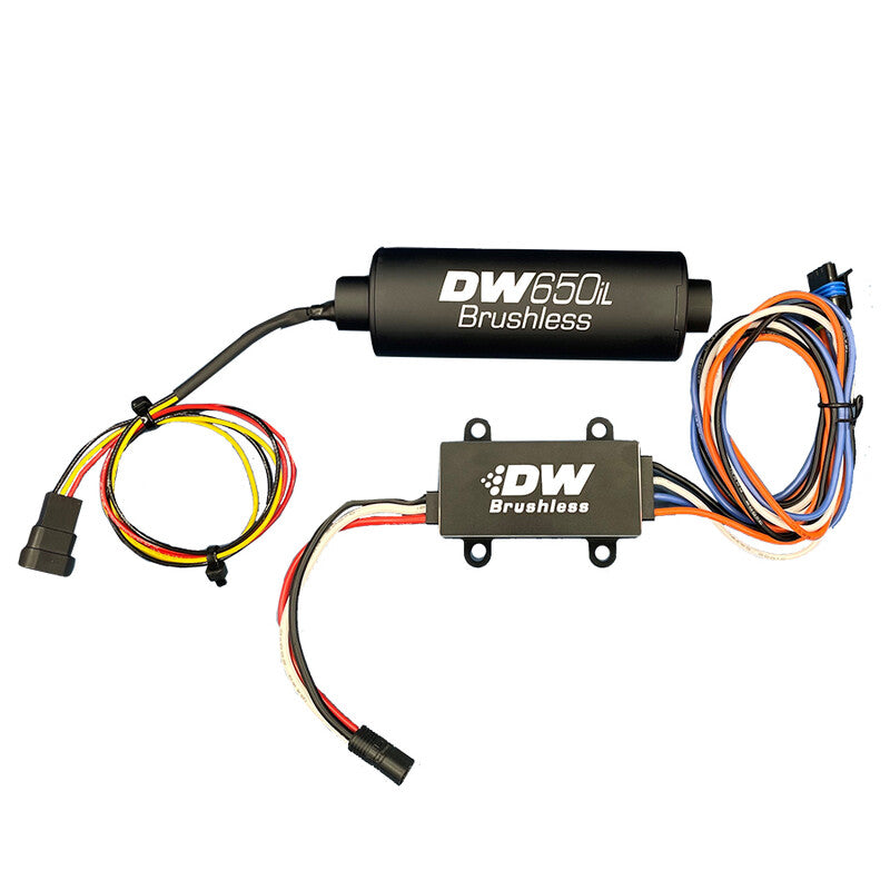 Pompa Benzina Deatschwerks DW650iL 650 L/h E85 con Centralina a Singola / Doppia Velocità