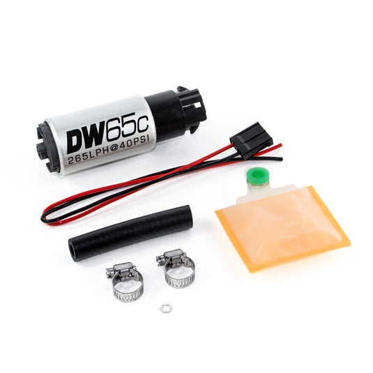 Pompa Benzina Deatschwerks DW65C 265 L/h E85, Kit di Installazione Universale, con Clip
