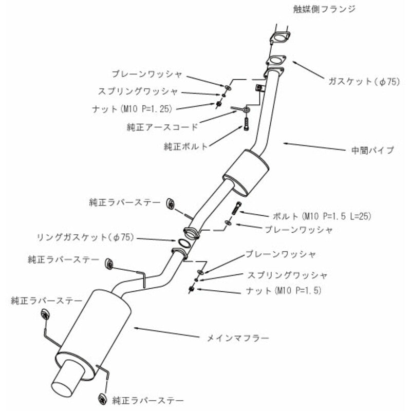 Linea di Scarico HKS "Silent Hi-Power" per Nissan Silvia S15