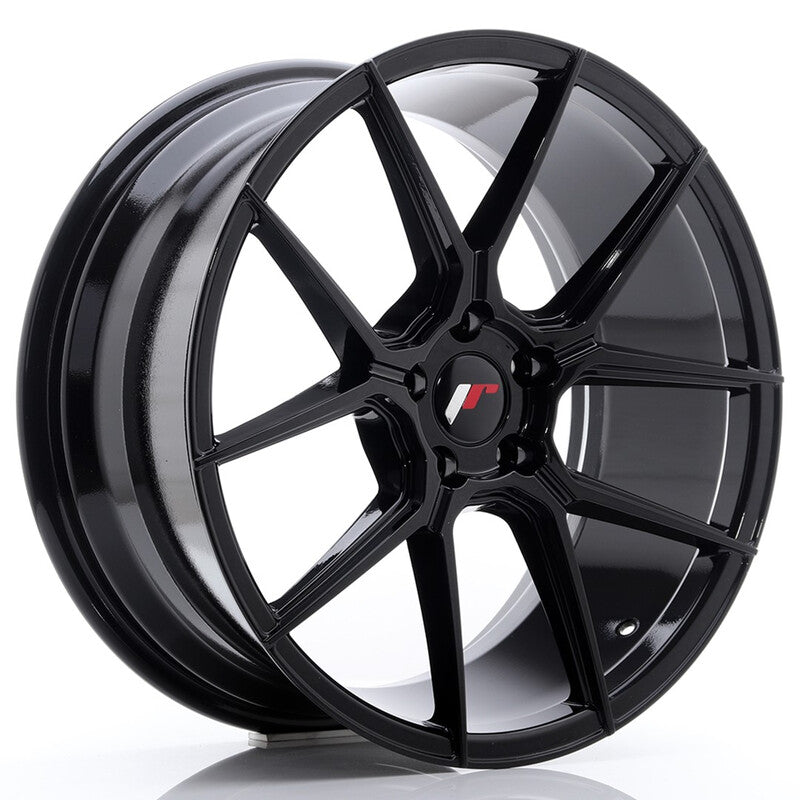 Carica immagine in Galleria Viewer, Cerchio Japan Racing JR-30 8,5x19 5x114.3 ET40 - Nero lucido
