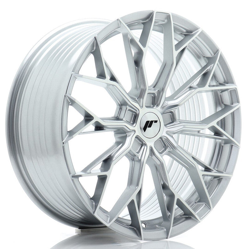 Carica immagine in Galleria Viewer, Cerchio Japan Racing JR-49 8,5x19 foratura su misura 5 fori ET20-45 - Argento lucidato

