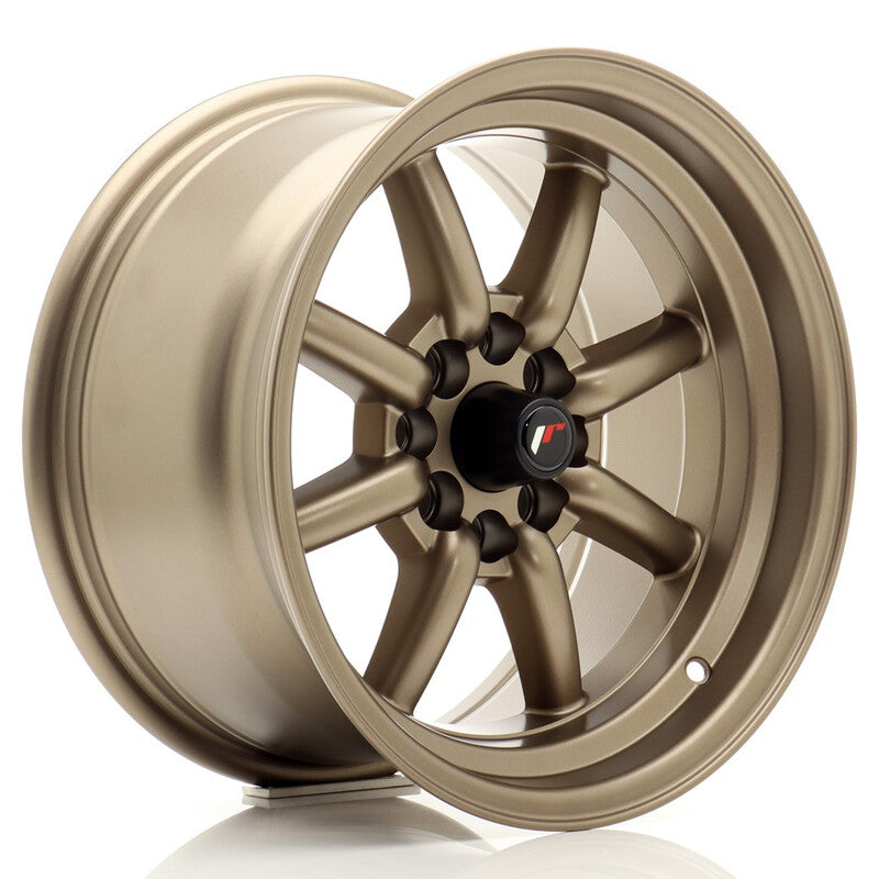 Carica immagine in Galleria Viewer, Cerchio Japan Racing JR-19 8x15 4x100/4x108 ET0 - Bronzo
