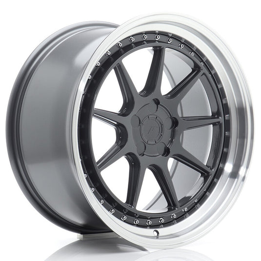 Cerchio Japan Racing JR-47 9,5x19 foratura su misura 5 fori ET15-35 - Hyper Gray