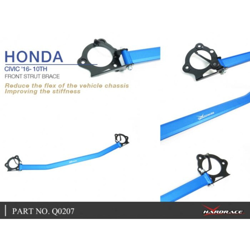 Carica immagine in Galleria Viewer, Barra Duomi Superiore Anteriore Hardrace per Honda Civic FC / FK
