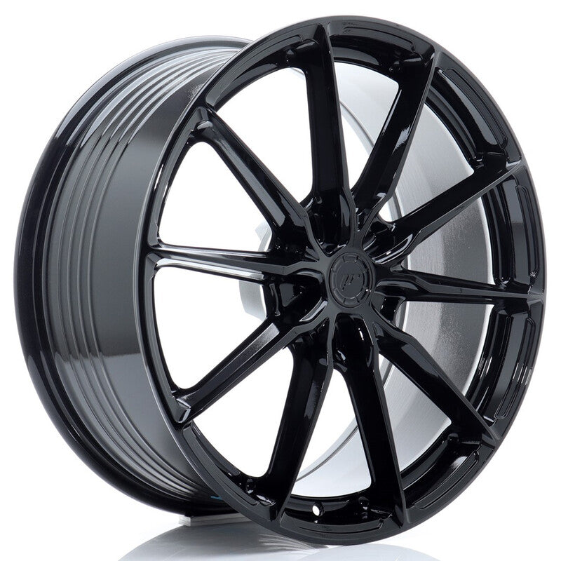 Cerchio Japan Racing JR-37 Extreme Concave 9,5x21 foratura su misura 5 fori ET10-58 - Nero lucido