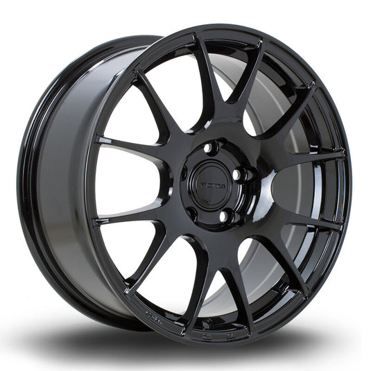 Cerchio Rota Blitz 7,5x17 5x114.3 ET45 - Nero lucido