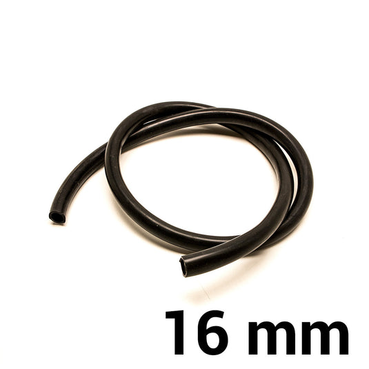 Tubo Silicone Ø16 mm - Nera (al metro)