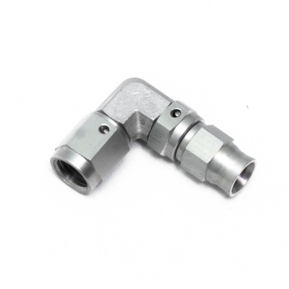 Raccordo a Gomito 90° Femmina M10x1.25 per Tubo Dash 3