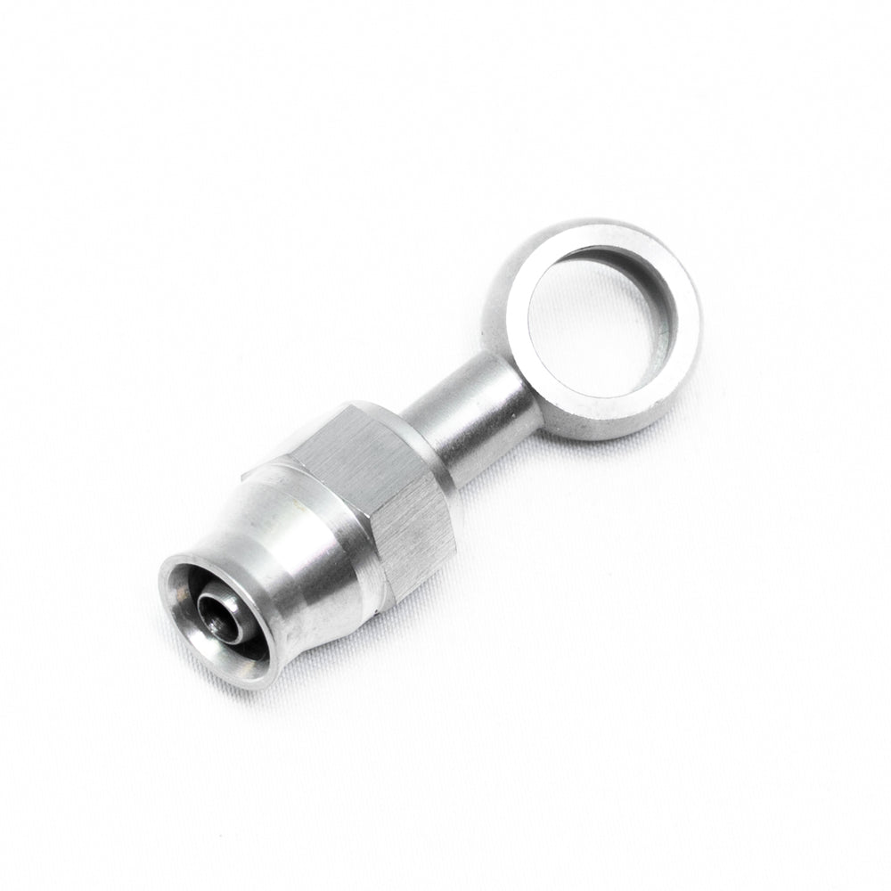 Banjo Femmina a Gomito 20° per Tubo Dash 4 (Ø11.2 mm)