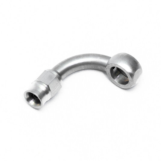 Banjo Femmina a Gomito 90° per Tubo Dash 3 (Ø10.2 mm)