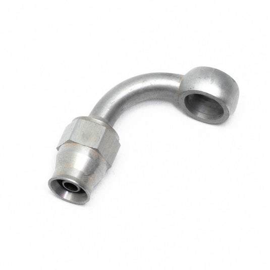 Banjo Femmina a Gomito 90° per Tubo Dash 4 (Ø11.2 mm)