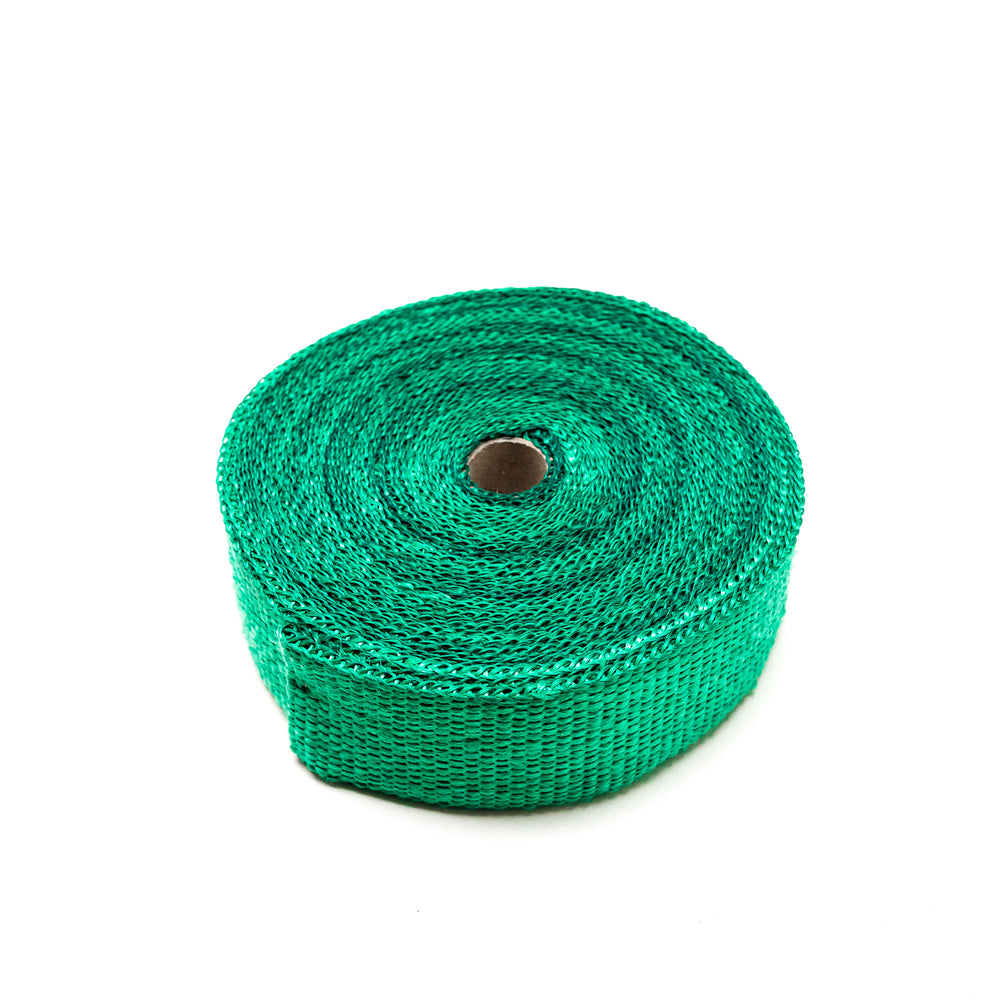 Nastro Termoisolante per Scarico Verde (15m x 50mm) + Fascette Inox