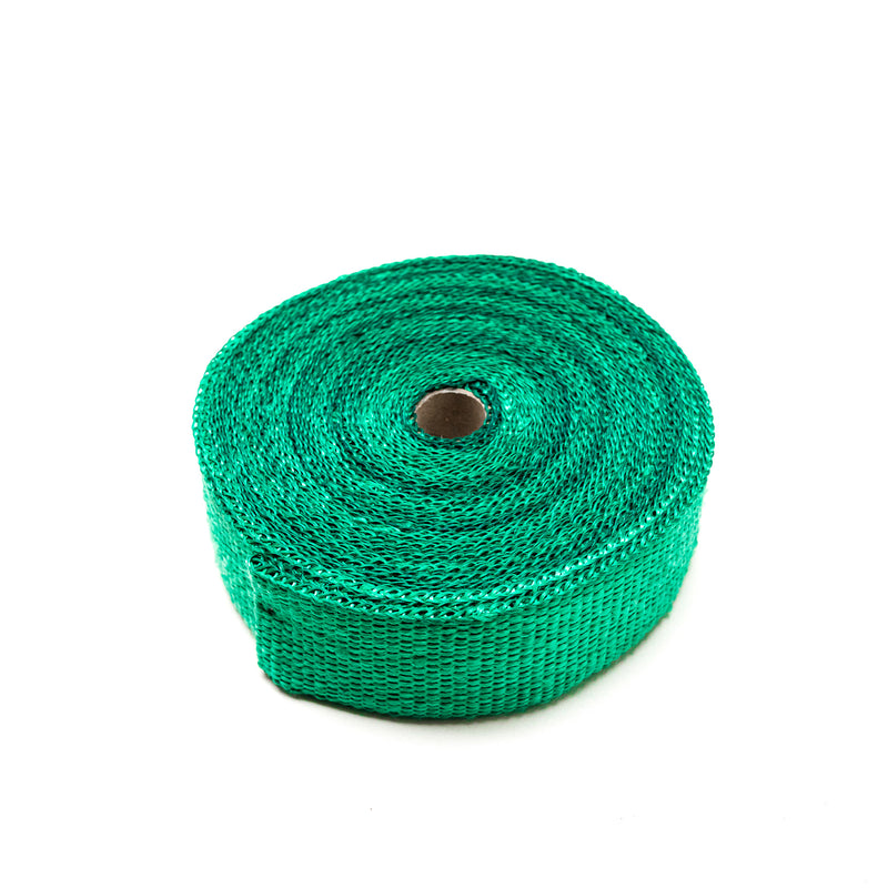 Carica immagine in Galleria Viewer, Nastro Termoisolante per Scarico Verde (15m x 50mm) + Fascette Inox
