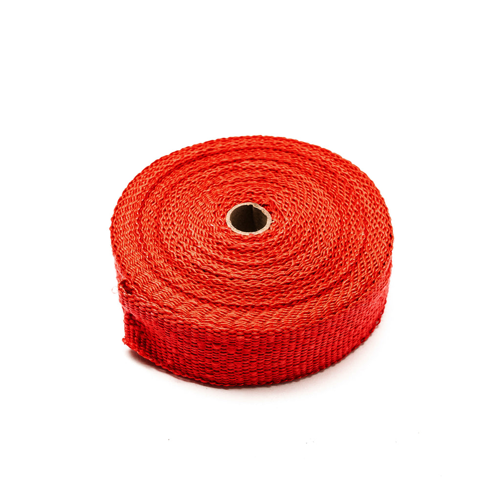 Nastro Termoisolante per Scarico Rosso (15m x 50mm) + Fascette Inox