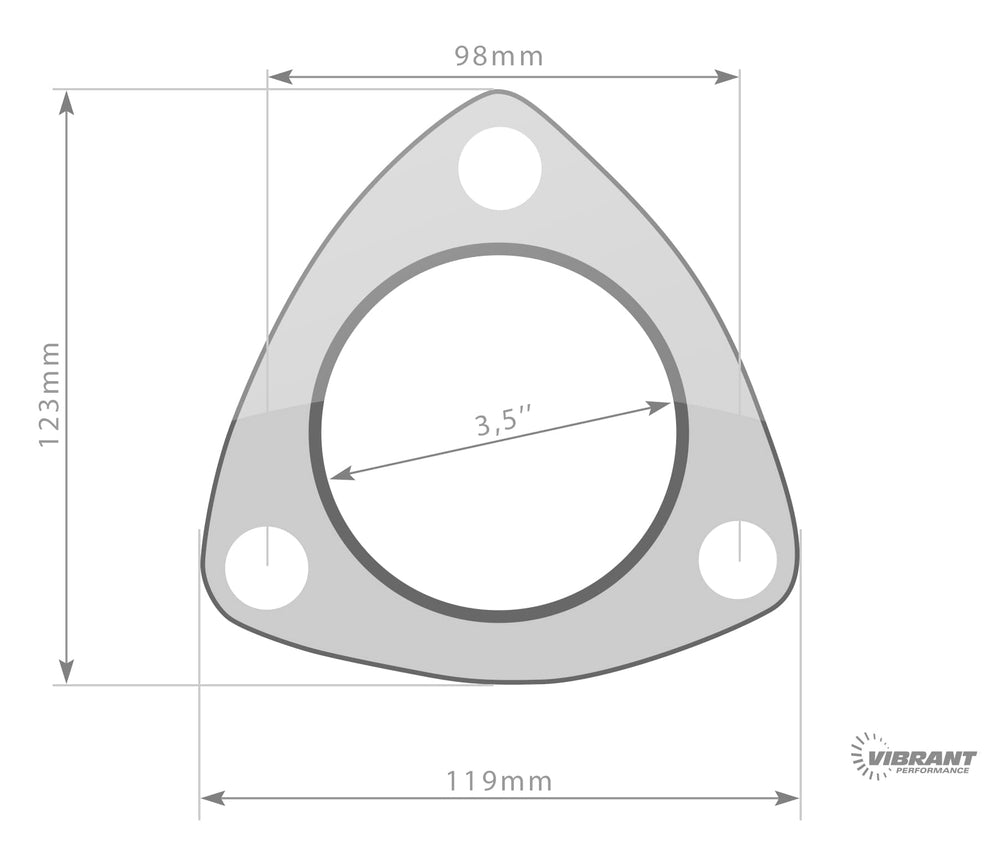 Guarnizione di Scarico Vibrant Performance 89 mm - 3.5" (3 Fori)