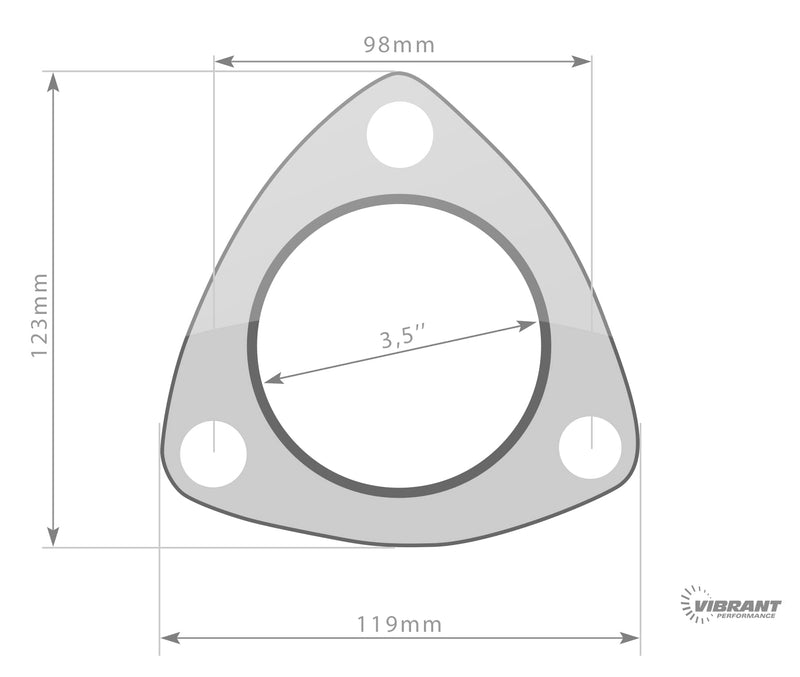 Carica immagine in Galleria Viewer, Guarnizione di Scarico Vibrant Performance 89 mm - 3.5" (3 Fori)
