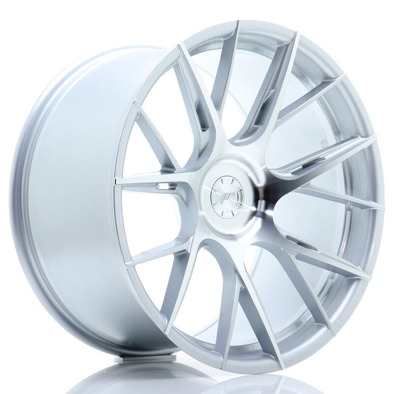 Carica immagine in Galleria Viewer, Cerchio Japan Racing JR-42 11x20 foratura su misura 5 fori ET20-35 - Argento
