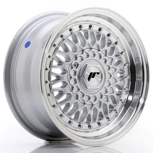 Cerchio Japan Racing JR-9 7x15 4x100/4x108 ET20 - Argento lucidato