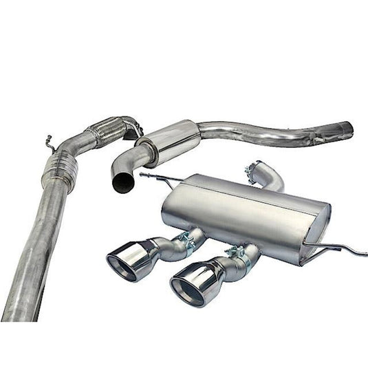 Linea di Scarico Completa "Turboback" Cobra per Seat Leon Cupra R 1P 2.0L TFSI (10-12)