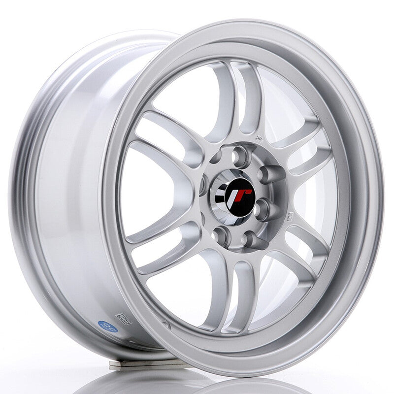 Carica immagine in Galleria Viewer, Cerchio Japan Racing JR-7 7x15 4x100/4x114.3 ET38 - Argento
