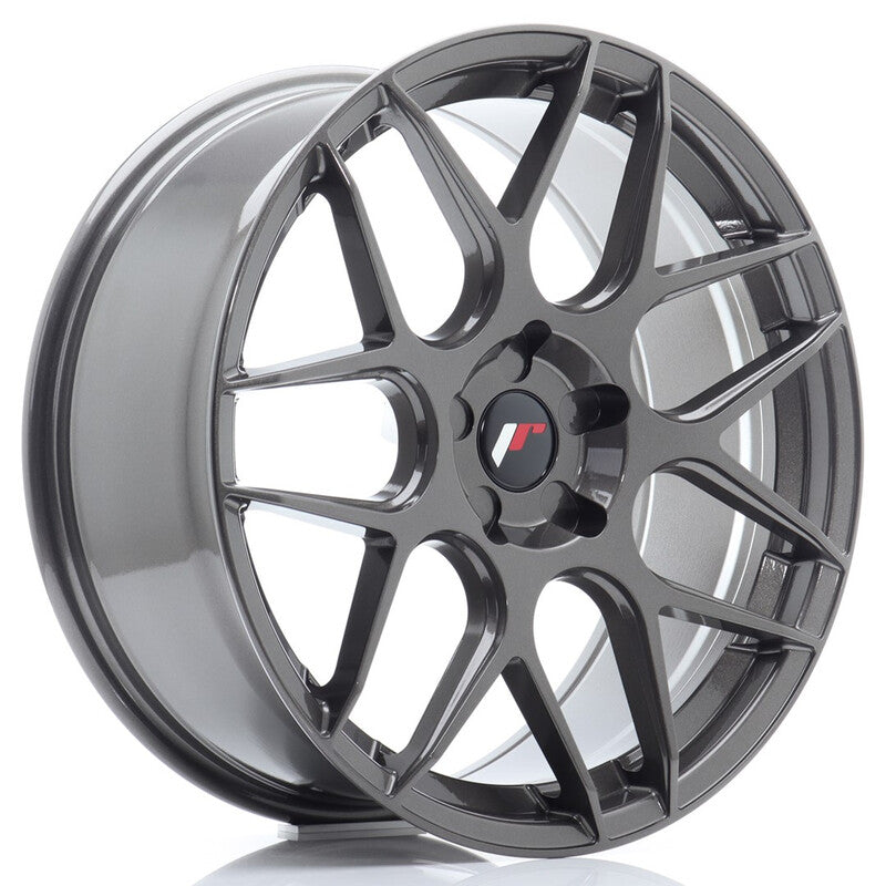Carica immagine in Galleria Viewer, Cerchio Japan Racing JR-18 8,5x20 foratura su misura 5 fori ET20-40 - Hyper Gray
