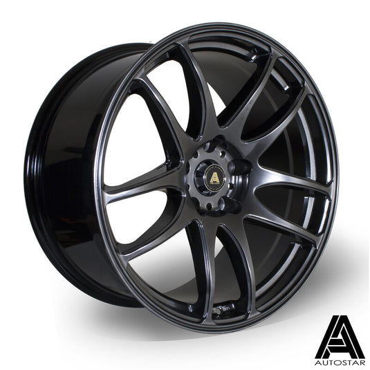 Cerchio Autostar A510 9,5x19 5x114.3 ET22 - Hyper Black