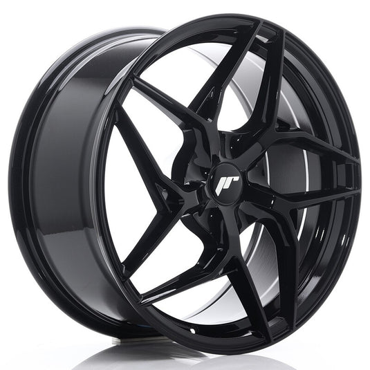 Cerchio Japan Racing JR-35 8,5x19 foratura su misura 5 fori ET20-45 - Nero lucido