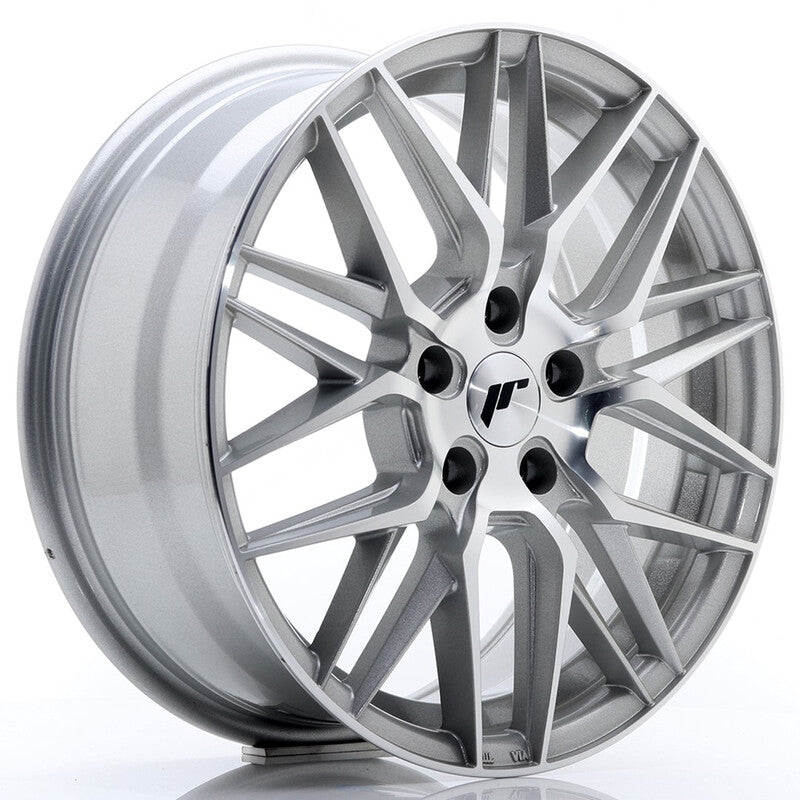Carica immagine in Galleria Viewer, Cerchio Japan Racing JR-28 7x17 5x100 ET35 - Argento lucidato
