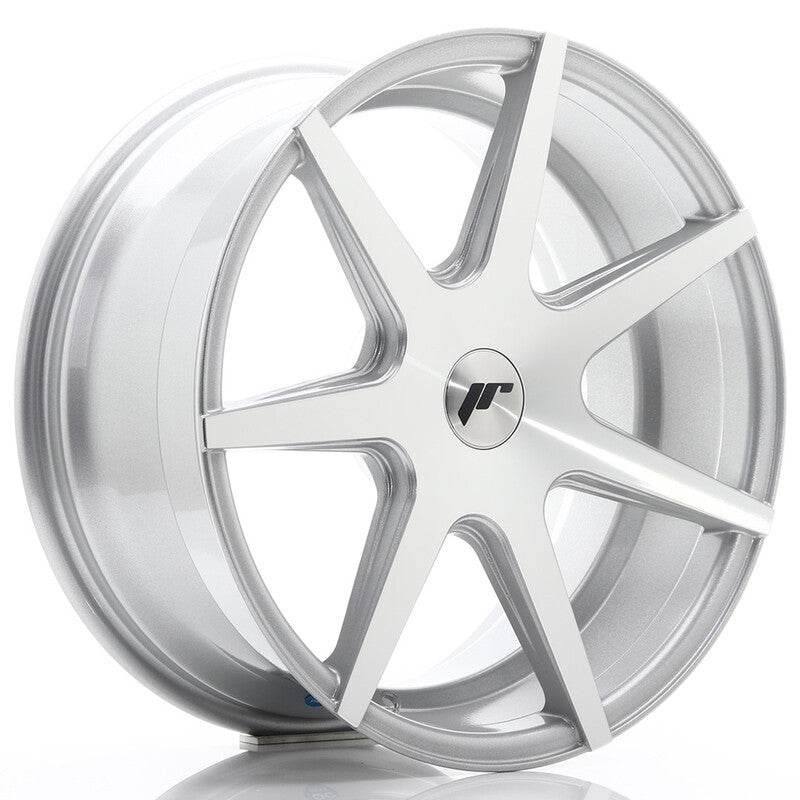 Cerchio Japan Racing JR-20 8,5x18 foratura su misura 4/5 fori ET25-40 - Argento lucidato