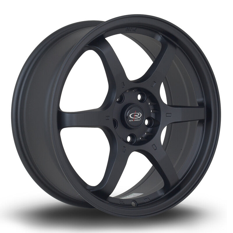 Cerchio Rota GR6 7,5x18 5x114.3 ET45 - Nero opaco
