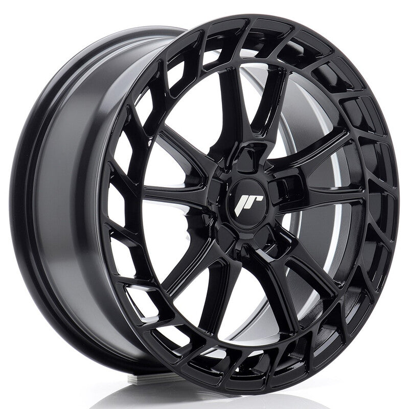Carica immagine in Galleria Viewer, Cerchio Japan Racing JR-45 8x18 foratura su misura 5 fori ET25-45 - Nero lucido
