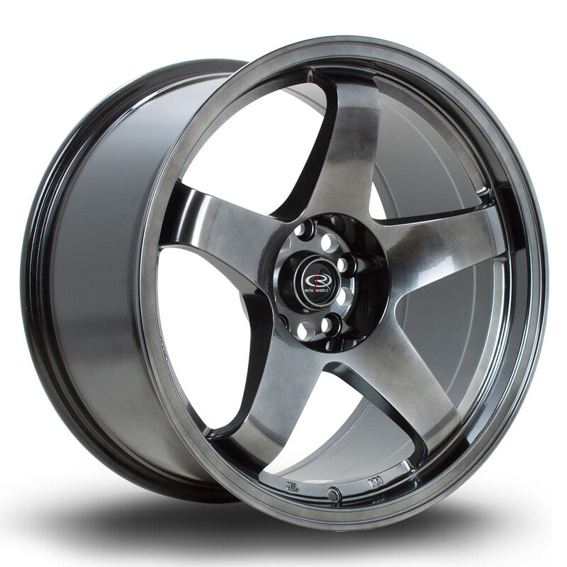 Carica immagine in Galleria Viewer, Cerchio Rota GTR 9,5x18 5x114.3 ET12 - Hyper Black
