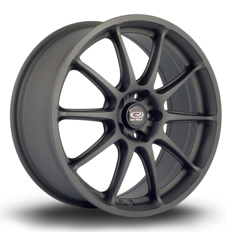 Cerchio Rota GRA 7,5x17 5x100 ET48 - Nero satinato