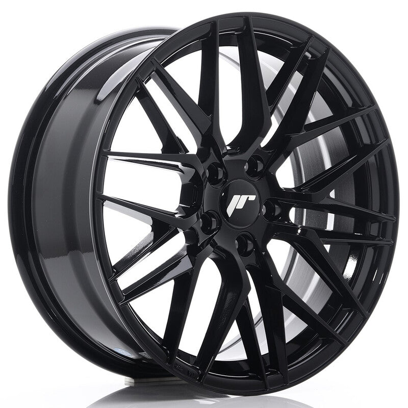 Cerchio Japan Racing JR-28 7,5x18 5x100 ET40 - Nero lucido - foro 67,1 mm
