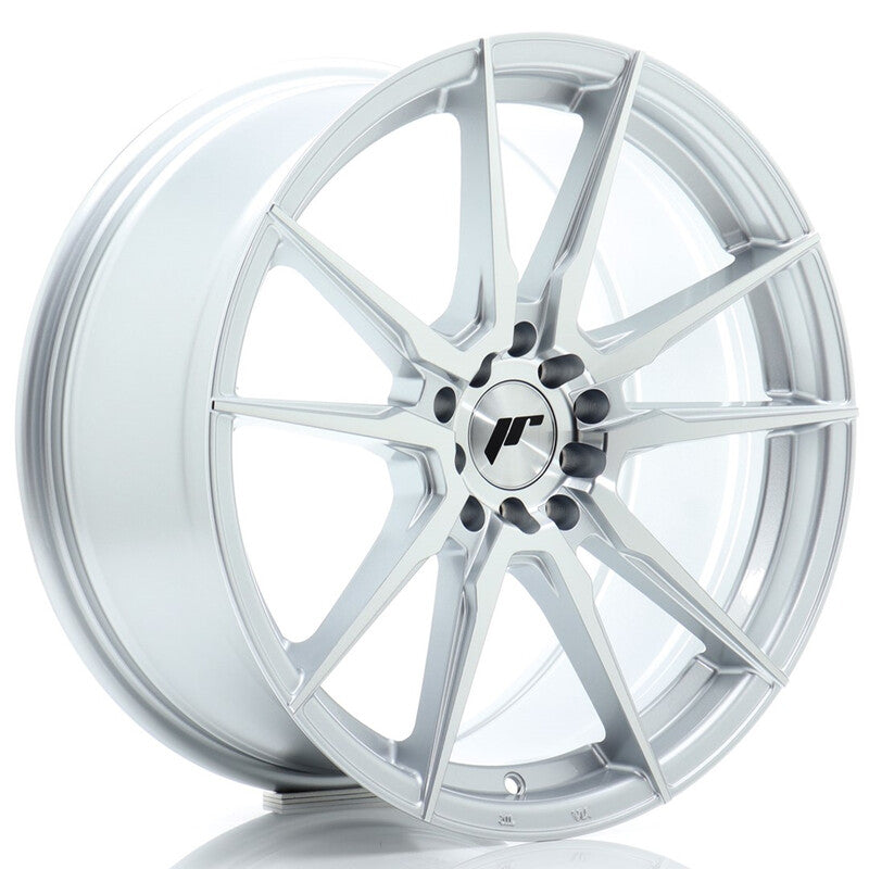Carica immagine in Galleria Viewer, Cerchio Japan Racing JR-21 8,5x18 5x100/5x120 ET35 - Argento lucidato
