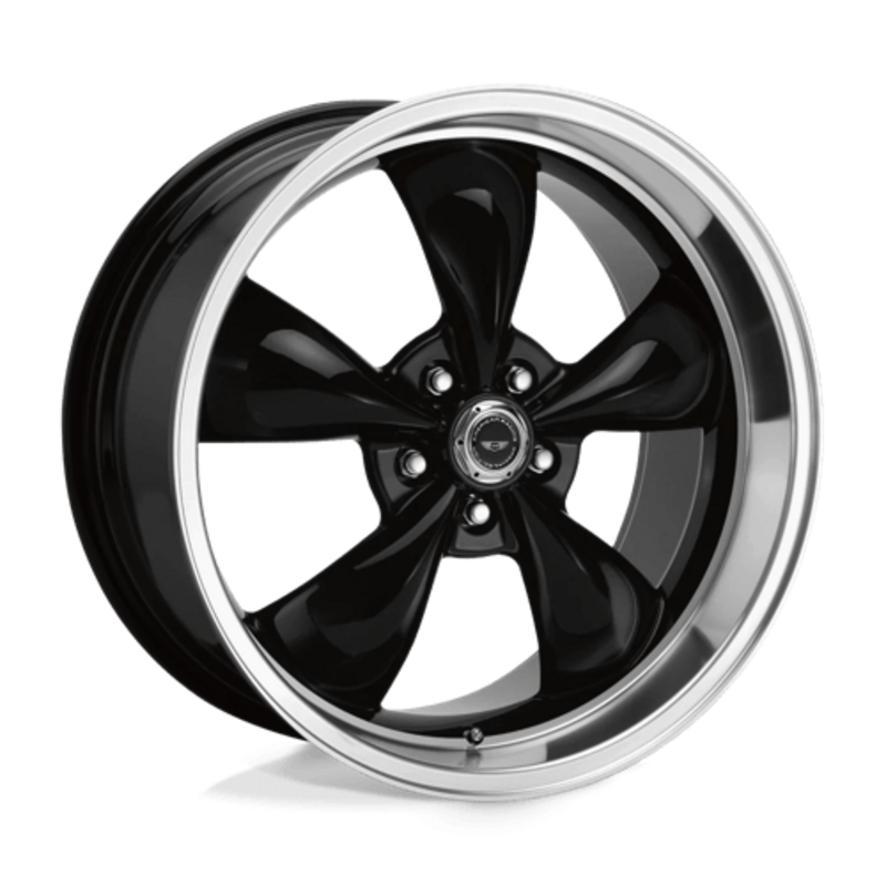 Carica immagine in Galleria Viewer, Cerchio American Racing AR105 Torq Thrust M 9x17 5x120.65 ET45 - Nero lucido con bordo lucidato
