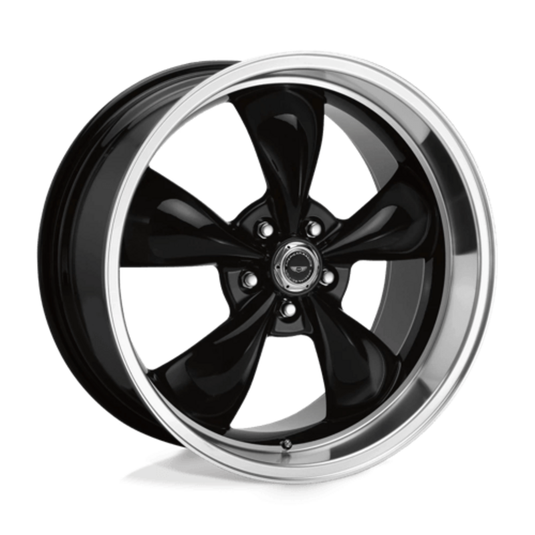 Cerchio American Racing AR105 Torq Thrust M 9x18 5x114.3 ET24 - Nero lucido con bordo lucidato