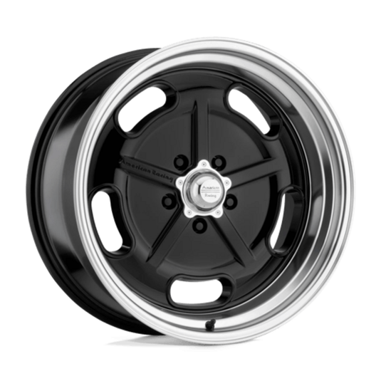 Cerchio American Racing Vintage VN511 Salt Flat 8x20 5x127 ET0 - Nero lucido con bordo diamantato