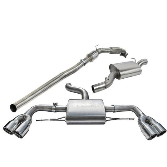 Linea di Scarico Completa "Turboback" Cobra per Audi TTS 8J (Quattro, 08-14)