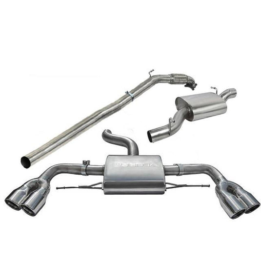 Linea di Scarico Completa "Turboback" Cobra per Audi TTS 8J (Quattro, 08-14)
