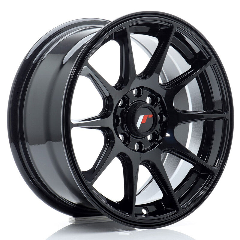 Cerchio Japan Racing JR-11 7x15 4x100/4x108 ET30 - Nero lucido