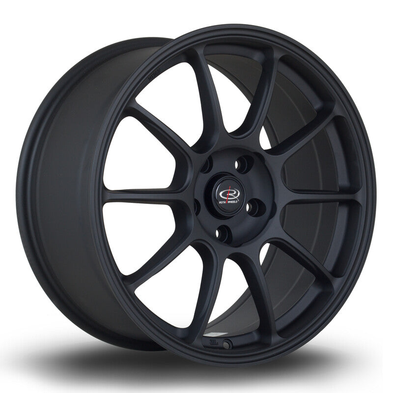 Cerchio Rota SS10 8,5x18 5x114.3 ET44 - Nero satinato