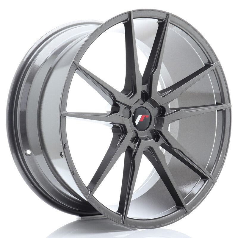 Carica immagine in Galleria Viewer, Cerchio Japan Racing JR-21 Extreme Concave 10,5x22 foratura su misura 5 fori ET15-52 - Hyper Gray
