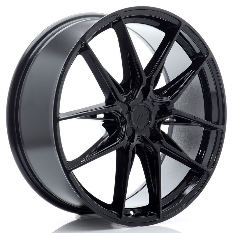 Cerchio Japan Racing JR-44 8,5x20 foratura su misura 5 fori ET20-45 - Nero lucido