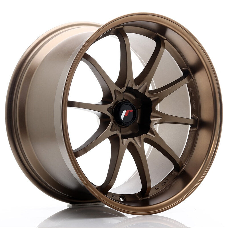 Carica immagine in Galleria Viewer, Cerchio Japan Racing JR-5 10,5x19 foratura su misura 5 fori ET12 - Bronzo anodizzato
